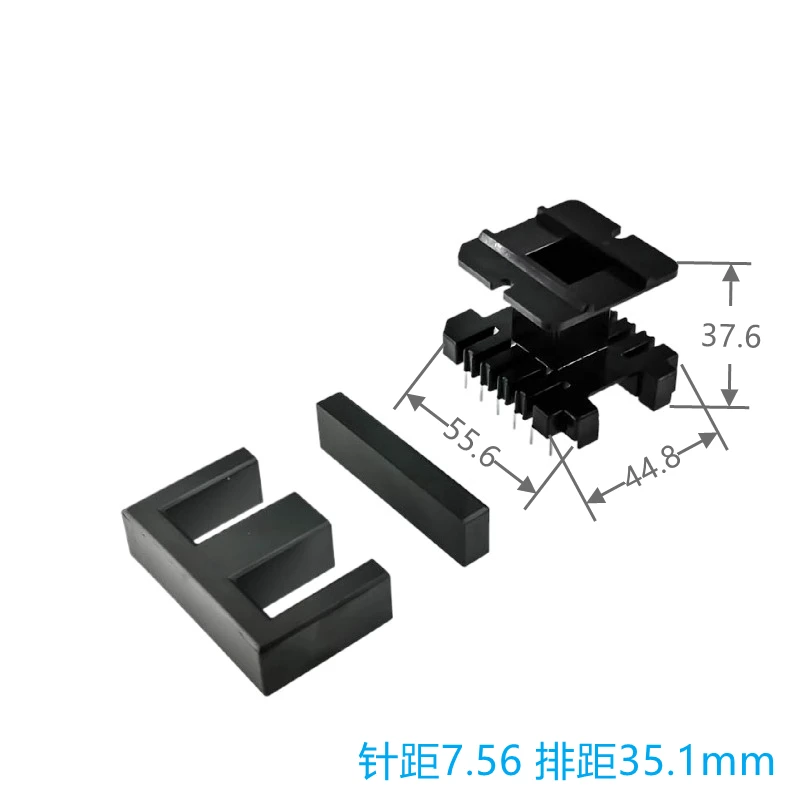 Core EI60 with Vertical Skeleton Factory Direct Sales PC40 High Power High Frequency Manganese Zinc Ferrite