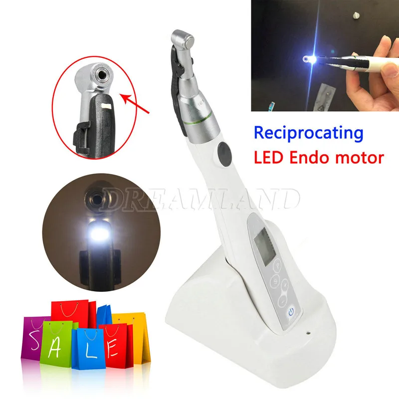 

Reciprocating Cordless Wireless Dental Led Endo Motor 16:1 Endodontic​ Treatment Root Canal 9Modes Push Button