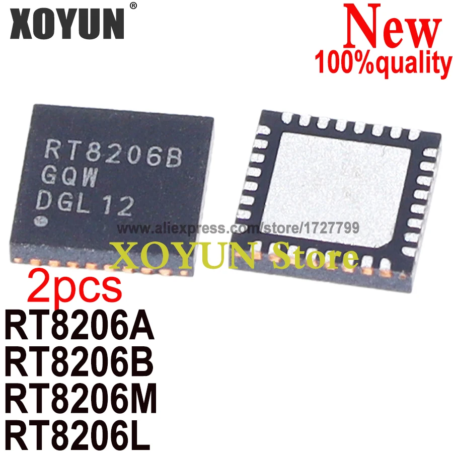 (2piece)100% New RT8206M RT8206L RT8206A RT8206B RT8206MGQW RT8206LGQW RT8206AGQW RT8206BGQW RT8206LZQW QFN