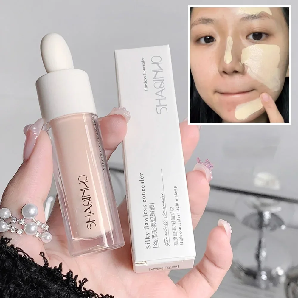 3 Colors Matte Liquid Concealer Makeup Waterproof Full Cover Eye Dark Circles Cream Lasting Face Foundation Makeup Base Cosmetic