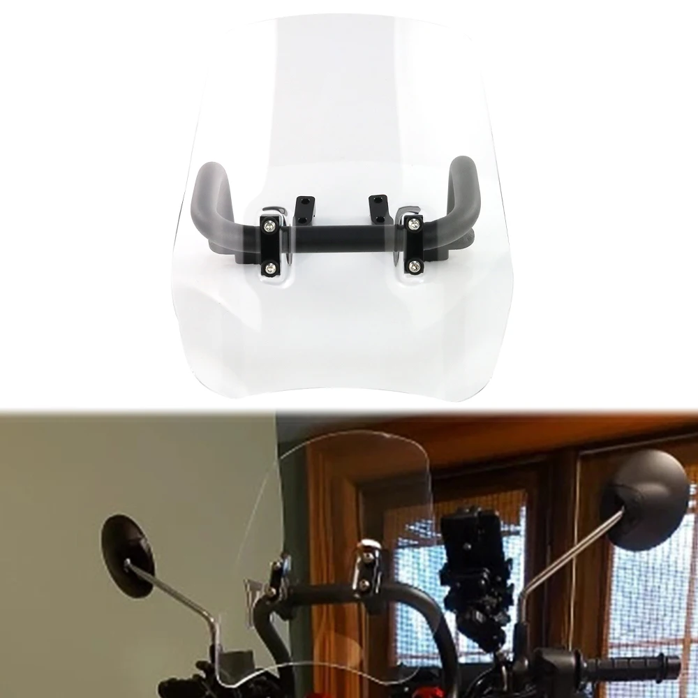 

For HONDA CRF250L/M CRF300L RAIL 125 MONKEY125 Kawasaki KLX250 D-TRACKERX KLX230 Motorcycle Windshields Deflectors Windscreen