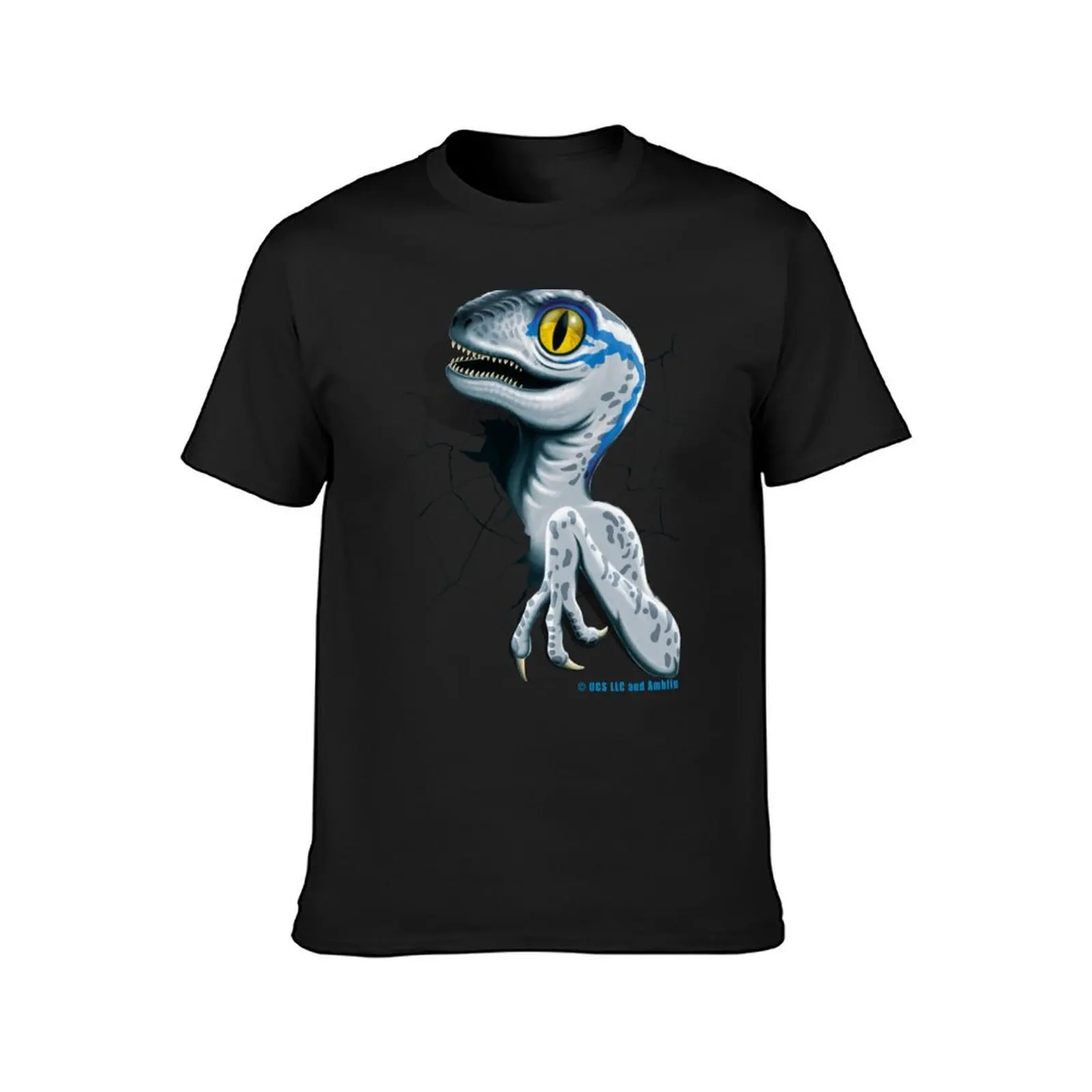 Jurassic World - Baby Blue Velociraptor T-Shirt anime clothes heavyweights mens t shirts pack