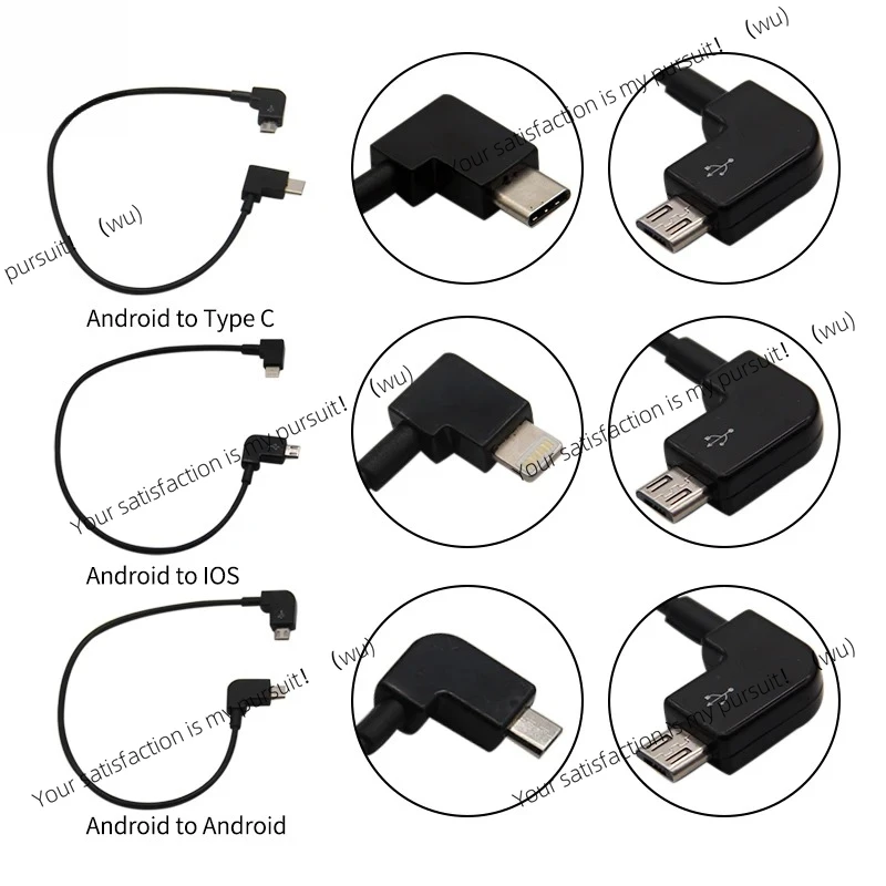 Data Cable For DJI Spark/MAVIC Pro/MAVIC Air /Mavic 2 /Mini SE Control Micro USB to Lighting/Type C/Micro line for IPhone /Pad