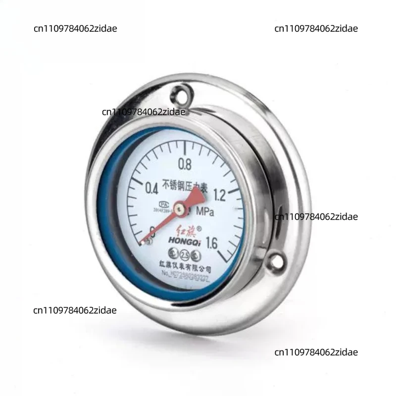 

For Y-60BF/ZT Stainless Steel Pressure Gauge Back Mount High Temperature Corrosion Resistant Water Air Vacuum Meter