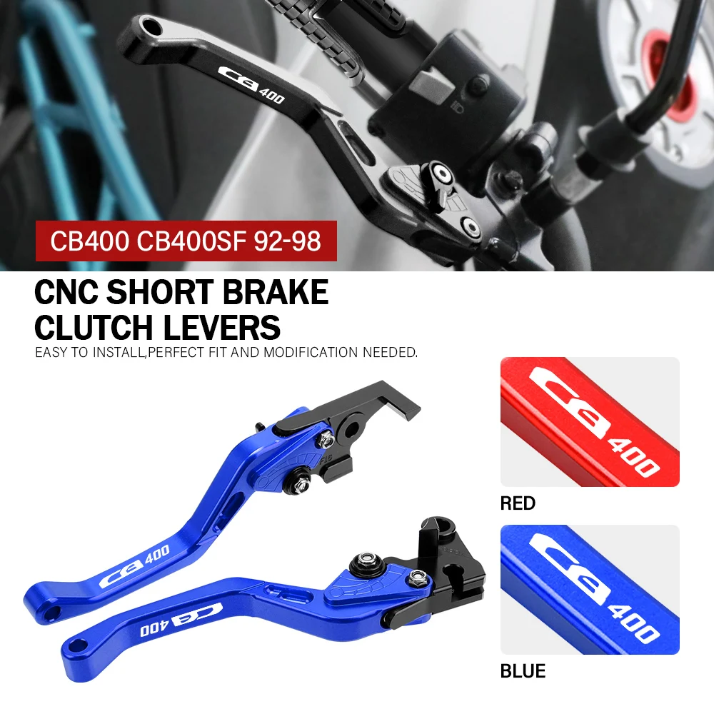 

For HONDA CB400 1992 1993 1994 1995 1996 1997 1998 Motorcycle CNC Aluminum Adjustable Brake Clutch Levers Handle Accessories