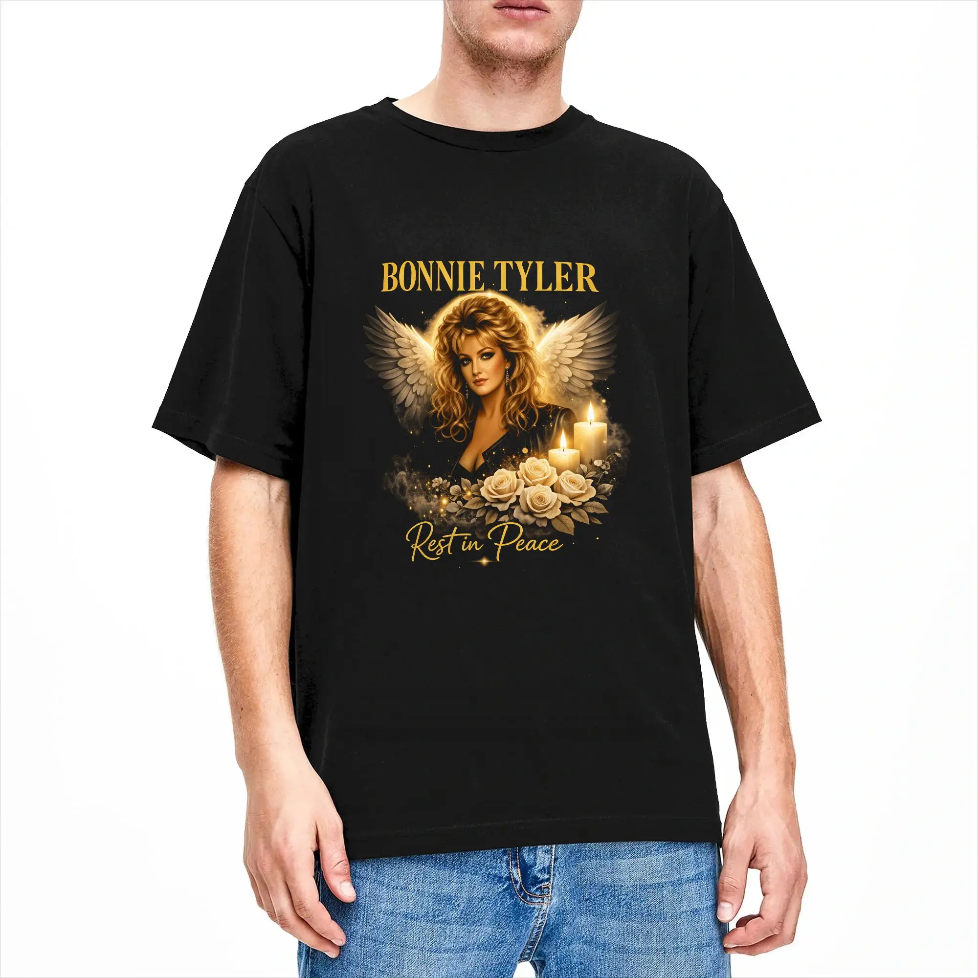 Bonnie Tyler T Shirt Summer  Fashion T Shirts Cotton Comfortable 4XL 5XL 6XL Clothes Short Sleeve Vintage Tops