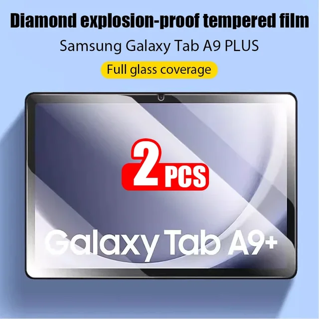 2 szt. HD odporne na zarysowania 11-calowe szkło hartowane na ekran do Samsung Galaxy Tab A9 Plus akcesoria do tabletów Film