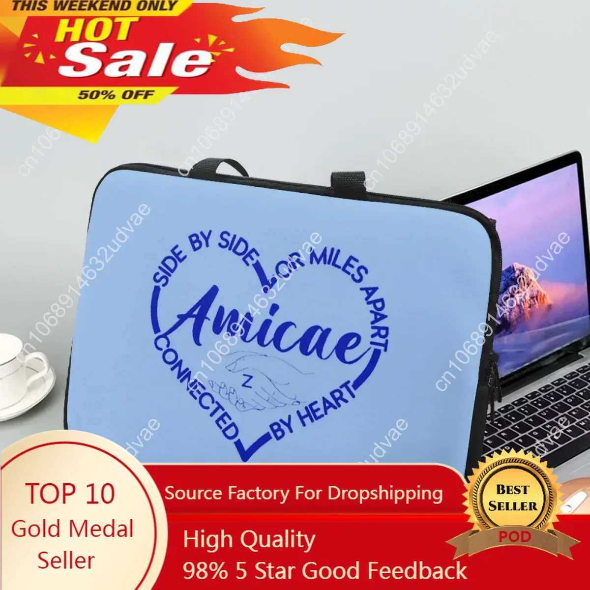 Zeta Amicae Retro Laptop Bag Fashion Universal Handle Tablet Case Casual Commuter Briefcase PC Handbags For 10 12 13 15 17Inch