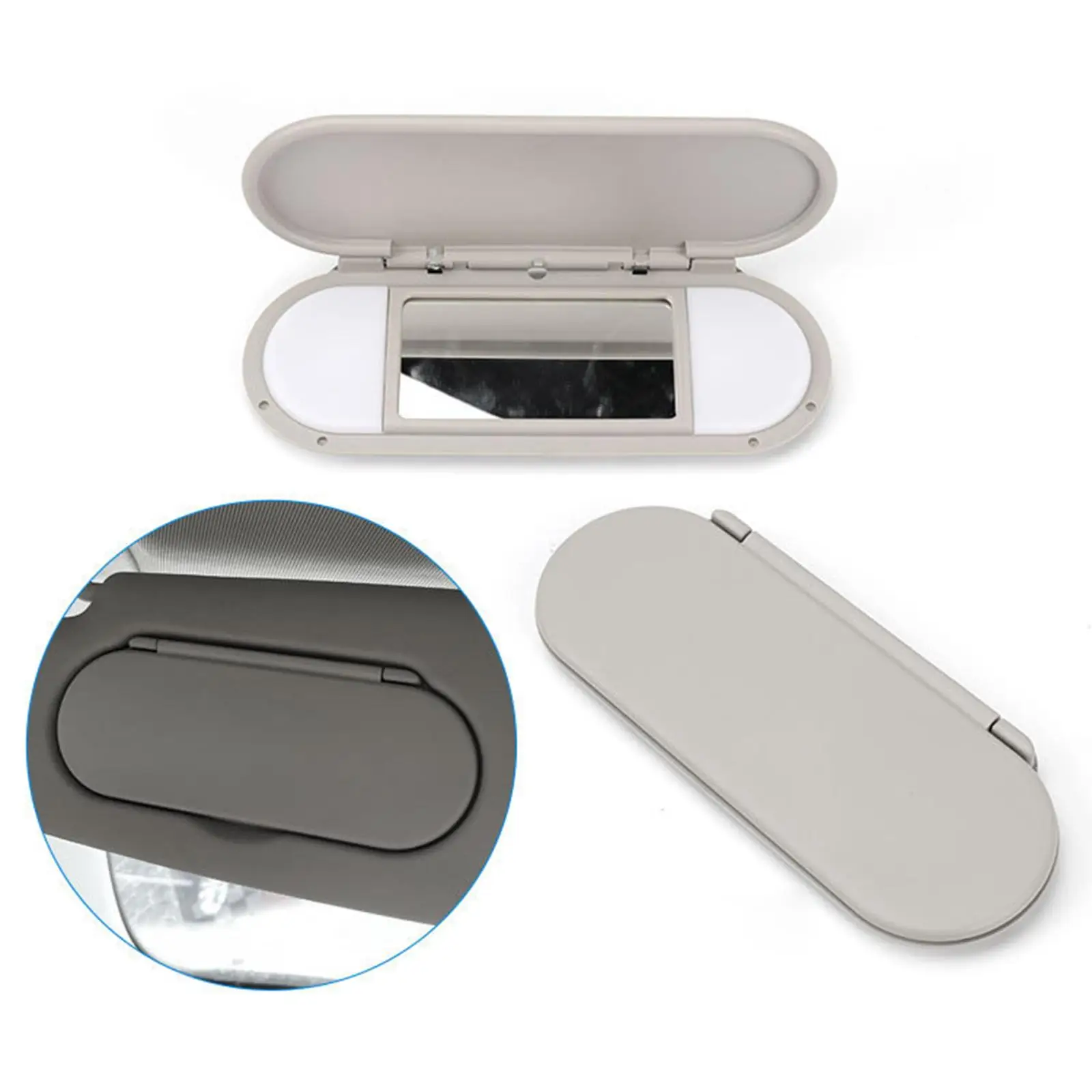 

Car Sun Visor Makeup Mirror Gray Replacement Cosmetic Mirror Auto Interior Decoration for Vehicle