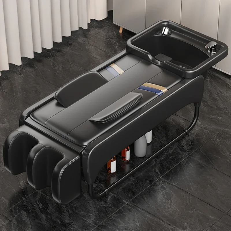 

Economic Trendy Unique Simple Hair Salon Shampoo Chairs Automatic Professional Massage Luxury Hairdresser Hydraulic Furniture