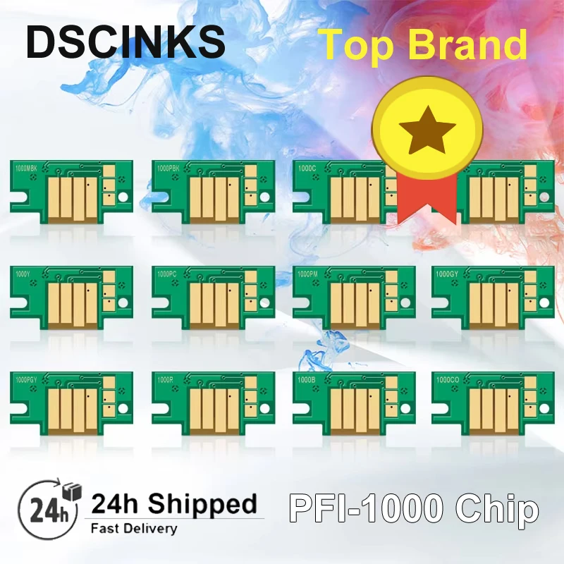 

100% work PFI-1000 Ink Cartridge Chip For Canon imagePROGRAF PRO-1000 PRO 1000 Chips for Canon PFI-1000 Chip New Version