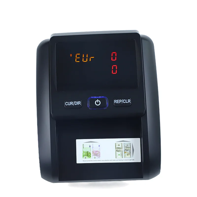 Portable Mini Money Counter Counterfeit Bill Detector Automatic Multi-currency Small Banknote Counter EUR, USD