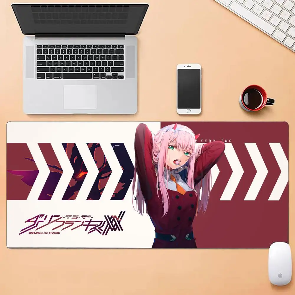 ANIME Darling In The Franxx Mauspad, mehrere Größen, groß, quadratisch, für Computer, Büro, Spiel, Tischsets, Gummi, rutschfeste Mauspads