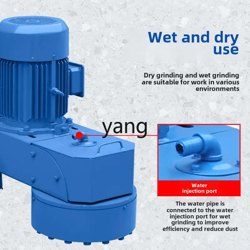 lhh terrazzo machine polishing machine hand push small concrete cement floor foundation surface grinding machine