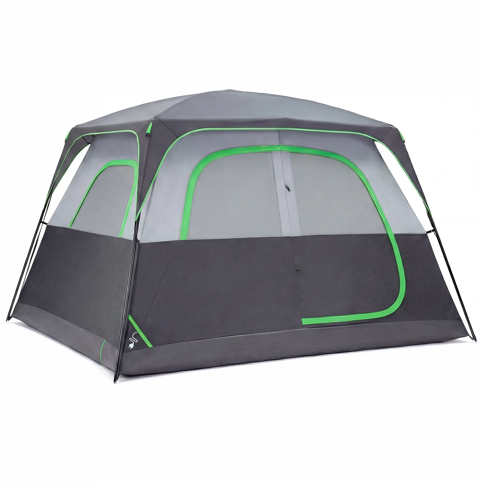 full camping tent setup outdoors