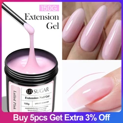 UR AÇÚCAR-Nude Geléia Rosa Unhas de Gel, Extensão do Unha Gel, Semi Permanente, Cristal Acrílico, Esmalte, UV, LED, Gel Construção, 150g