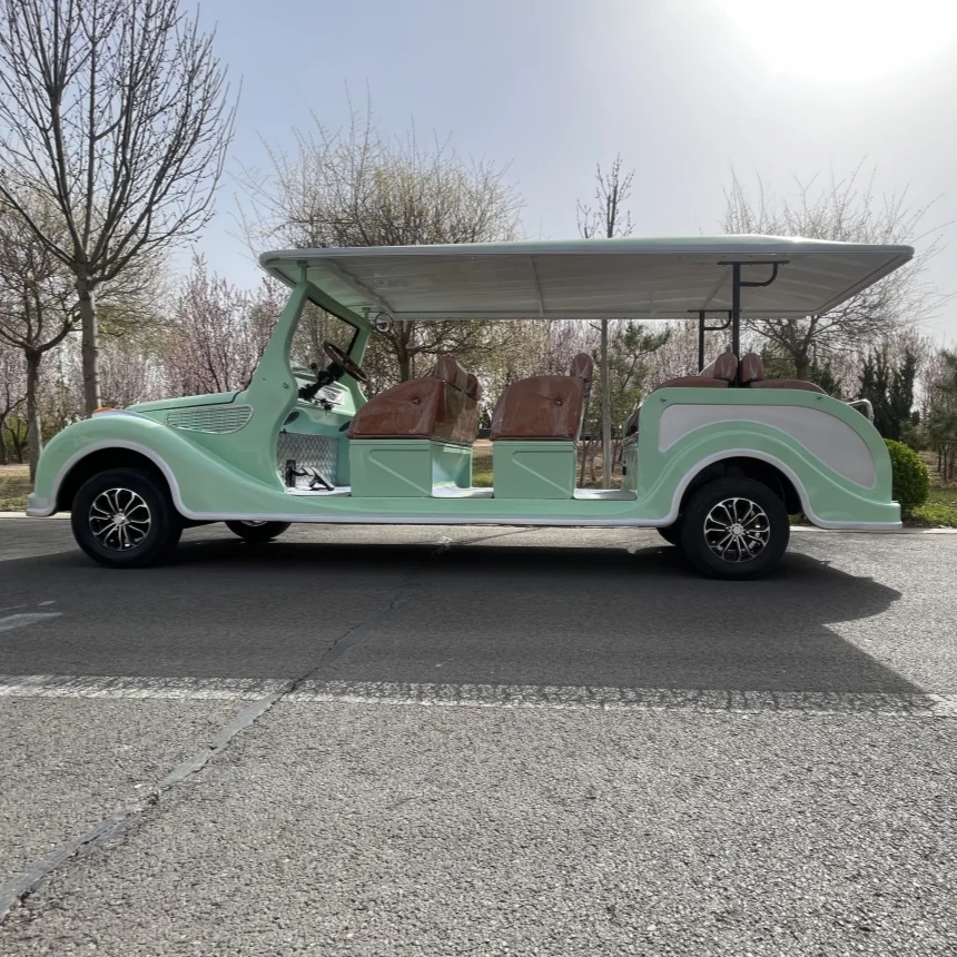 Manufacturer Wholesale 72V Lithium Battery 4 Wheel 4/5KW Lifted New Chinese Travel Electric Scooters Electric Antique Tour Bus