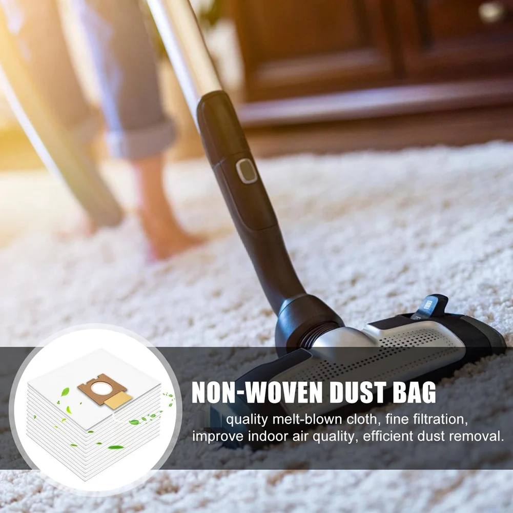 14Pcs Vacuum Cleaner Bags for Hoover H81/H81 Pure Epa/Telios Extra, Large Capacity Non-Woven Vacuum Dust Bags