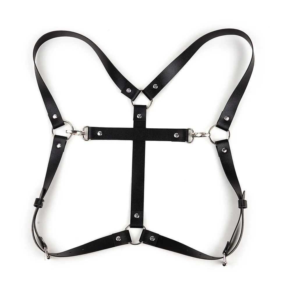 Sexy Women Goth Adult Games Harness Bandage Bustier Hollow Cage Bra Tops Bralette Lingerie Tanks Lady See Through Exotic Apparel - view 2