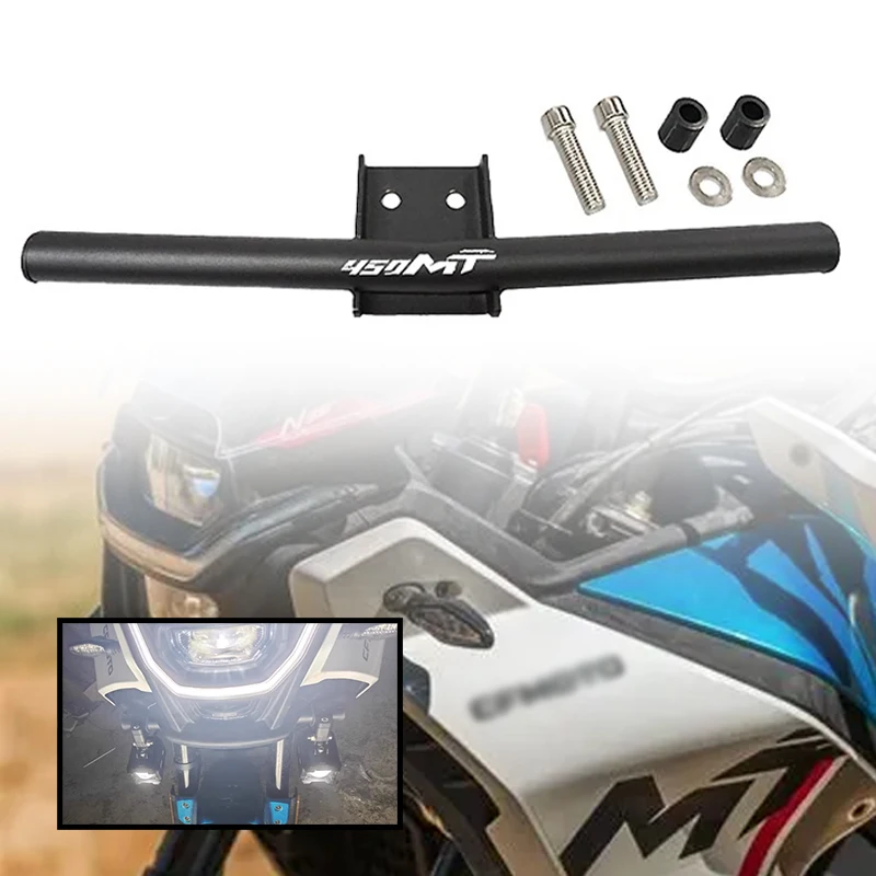 

Fit For CFMOTO 450MT CF450MT 450 MT MT450 2023-2025 Motorcycle Auxiliary Light Mounting Brackets Driving Lamp Spotlight Holder