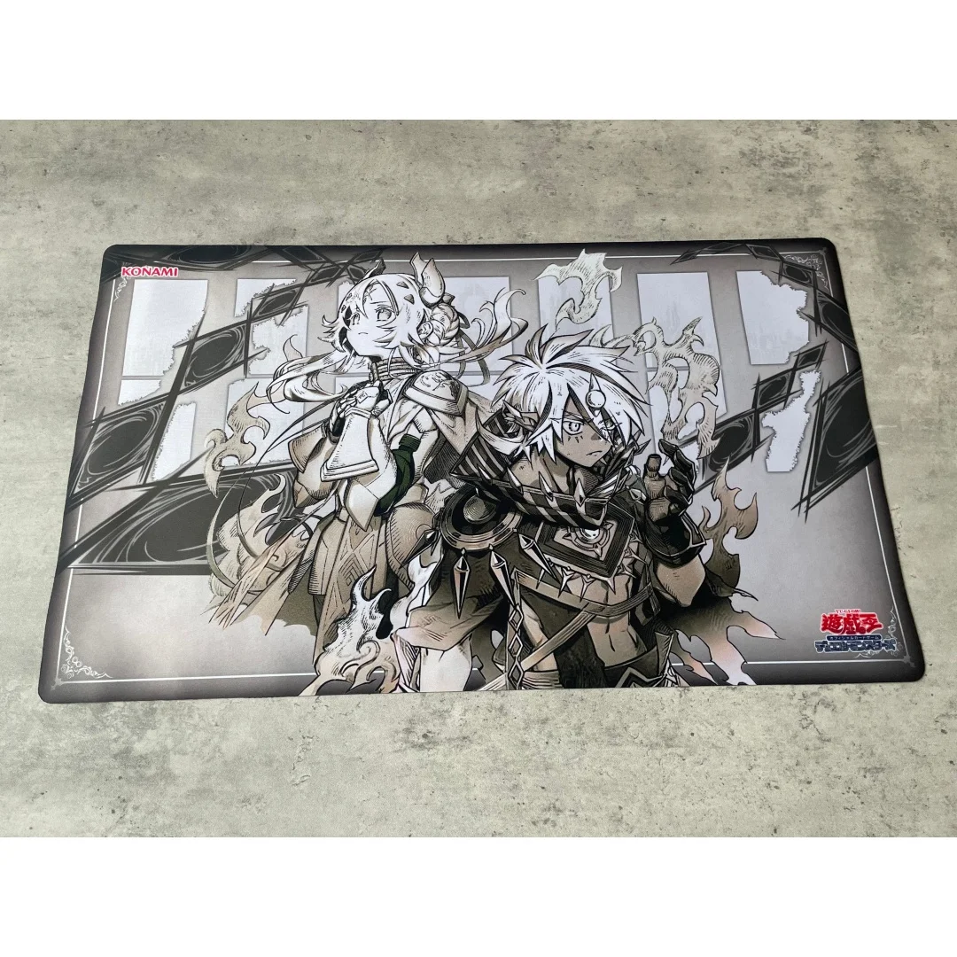 600x350mm Dogmatika Ecclesia The Virtuous YGO Single Playmat Yu-Gi-Oh! Fallen of Albaz Rubber Board Game Card Mat Mouse Pad Toy