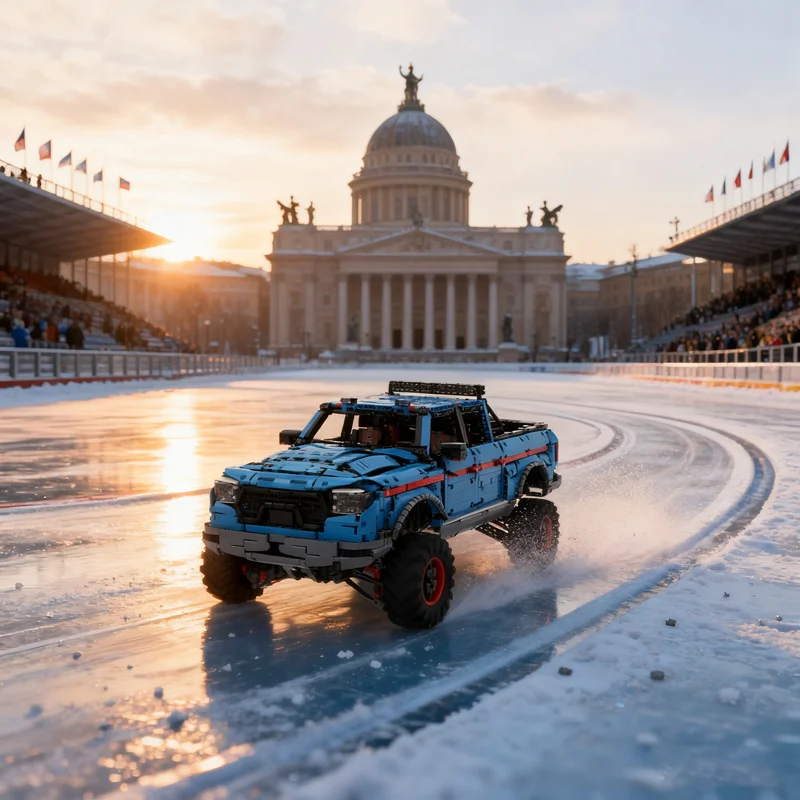 5064 pz MOC Dodge RAM Estremo fuoristrada Modello Tecnico Building block Assemblare giocattolo creativo idea regalo Di Natale Educazione Mattoni