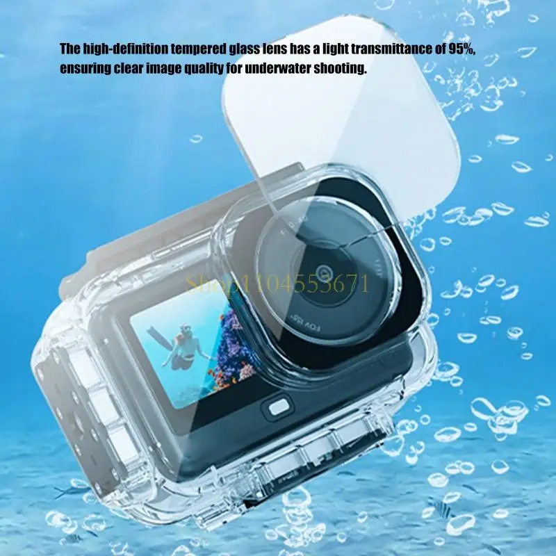 Best Seller Clear Waterproof Case For Action 6 Camera Diving Shell 60m Depth Resistance
