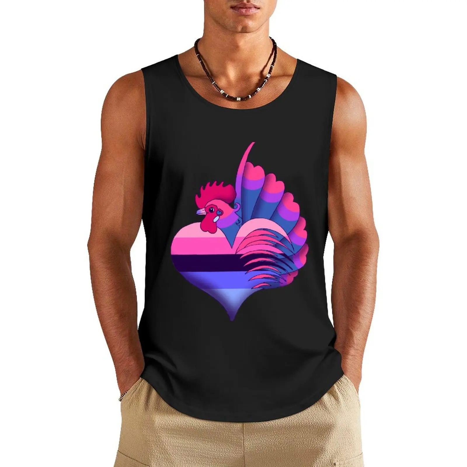 

Omnisexual/Bisexual Pride Serama Tank Top Body man Sportswear for men men clothing clothes for men