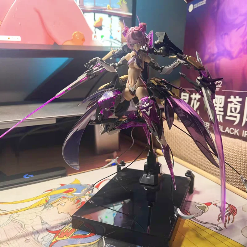 

В наличии Roado Rs-02 Star Flower Black Iris, милая фигурка робота для девочек, аниме-модель полного действия, подходит для мальчиков, коллекционные модели, подарки