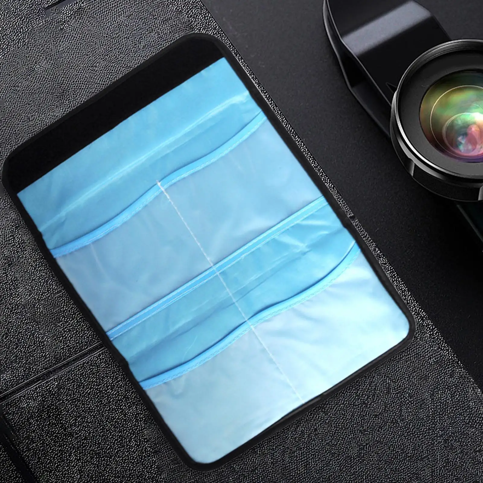 Kantong Filter Lensa Tas Pembawa Kantong Filter Kamera Tahan Debu Tas Penyimpanan Portabel Aksesori Fotografi untuk Studio Perjalanan