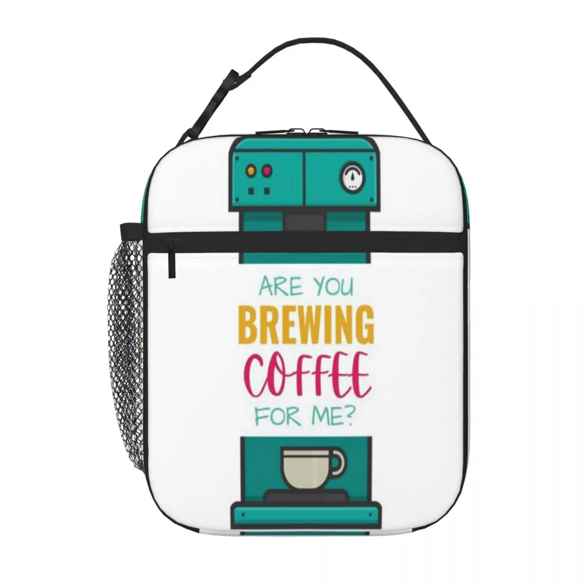 Bestselling Are You Brewing Coffee For Me Camouflage Durable Lunch Bag Festival Outing Shoulder Lunch Bag
