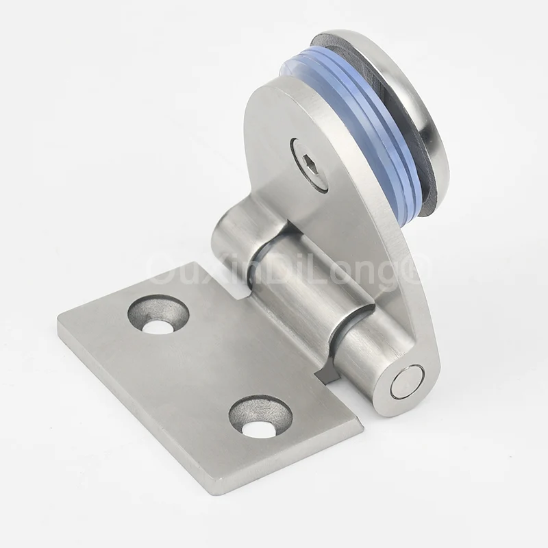 NEW 4PCS Solid Stainless Steel Glass Door Hinges Mechanical Equipment Door Hinges Display Cabinet Deli Window Hinges for 6~10mm