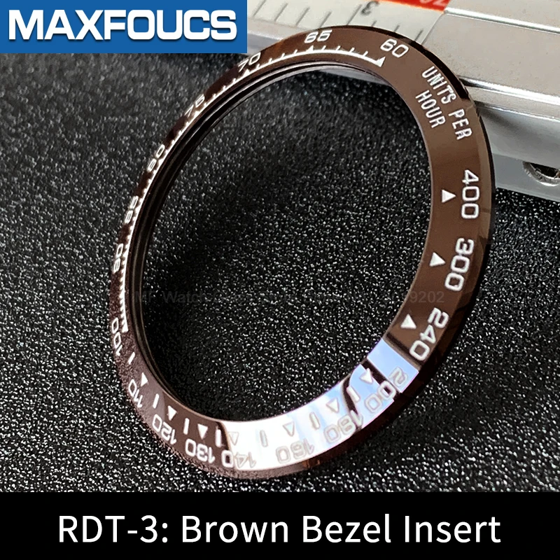 Sloped Ceramic Bezel insert  Slopping bezel 38.5*30.5mm For DAYTONA MOD watch parts (No Luminous)