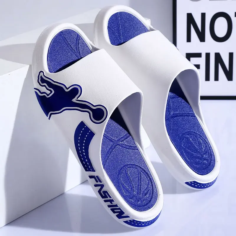 House Indoor Shiatsu Men\'s Shoe Living Room Male Slipper Slides Flip Flops Walk Around Home Bathroom 2025 Style Y2k Trend Eva