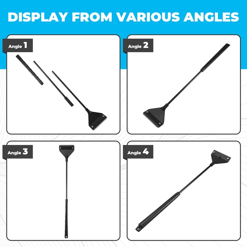 A98E-Aquarium Algae Scraper Fish Tank Cleaner Maintenance Glass Cleaner Scraper With Extension Rod And 10 Blades