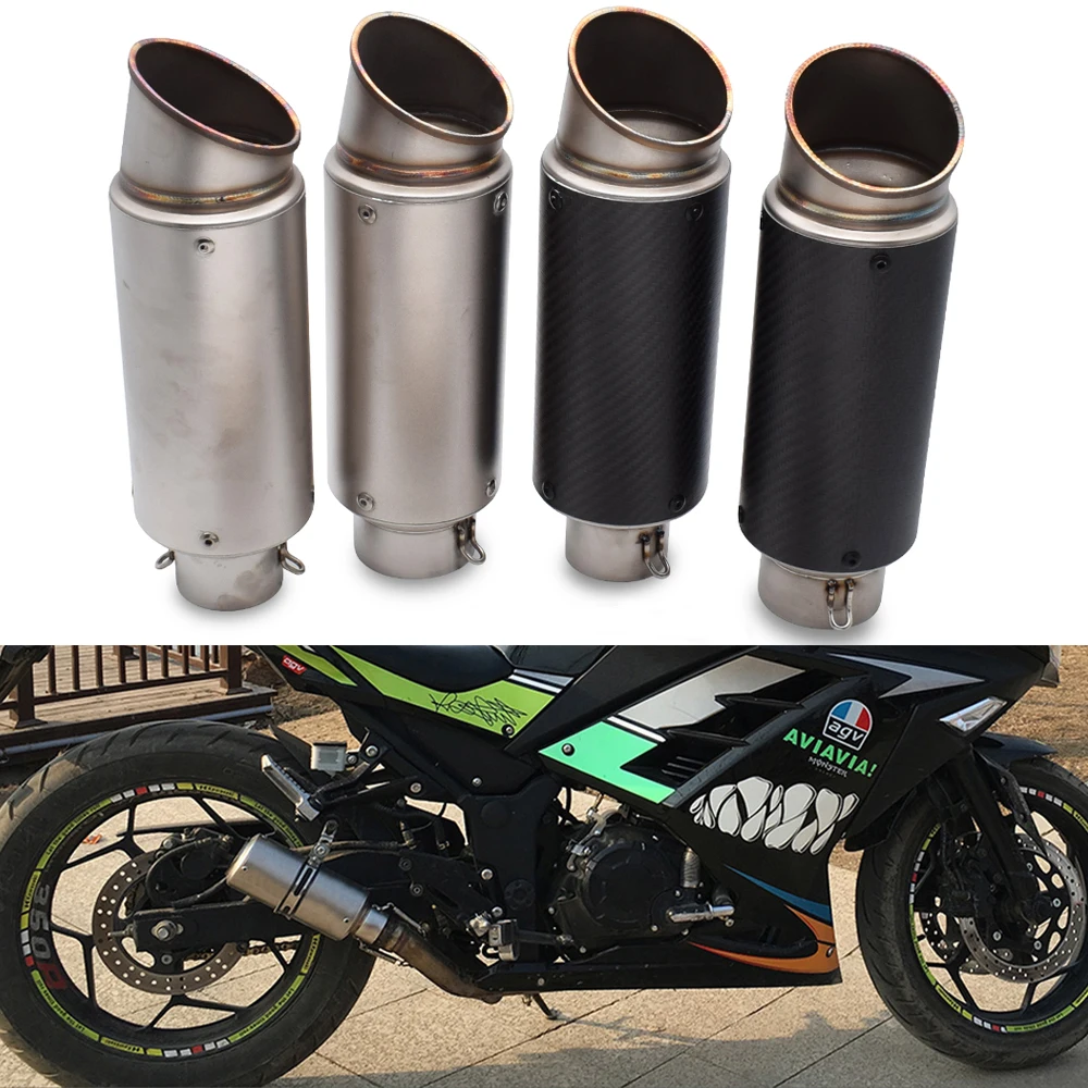 51mm 61mm Motorcycle Pipe Exhaust With DB killer Exhaust Pipe Muffler For Honda CBR600 F2 F3 F4 F4i cbr 600 f3 f4i f4 f2 CR80R