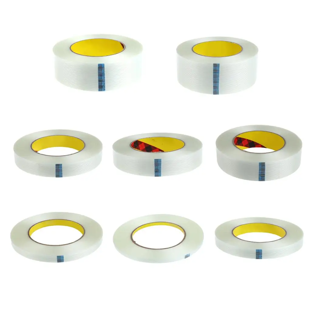Filament Strapping Tape 55yds 5mm-50mm Width 0.4''-2'' Fiberglass Tape