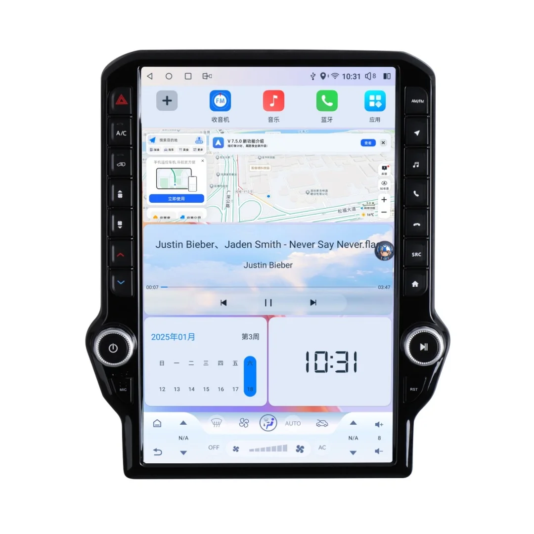 

14.5 Inch Android 13 CarPlay Car Radio For Dodge Ram 2013-2018 AI Touch Screen Multimedia Player GPS Navigation Car Accessories