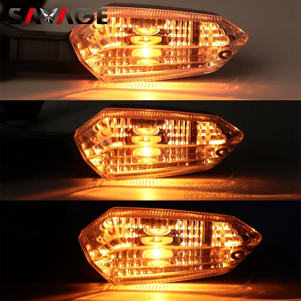 For KAWASAKI Z125 Z250 Z300 Z750 Z800 Z1000 VERSYS 650/1000 ZRX1200 NINJA 250 SL Motorcycle LED Turn Signal Indicator Light Lamp