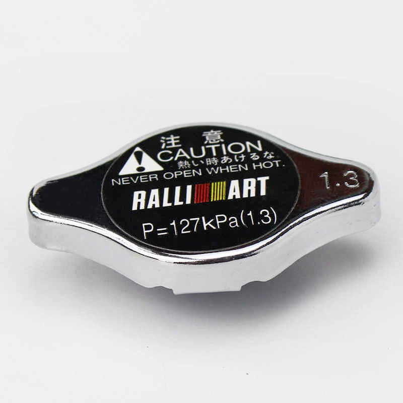 Plata Ralliart alta presión Racing tapa para radiador de coche 1,3 kg/cm para MITSUBISHI Evo Diamante Outlander