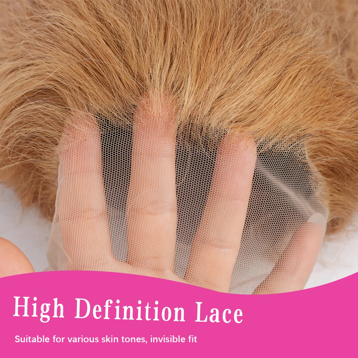 13x6 العسل شعر مستعار أشقر شعر الإنسان شعر بشري شفاف الدانتيل الباروكات الأمامية قبل قطعها مع شعر الطفل موجة عميقة 27 #   الباروكات الملونة