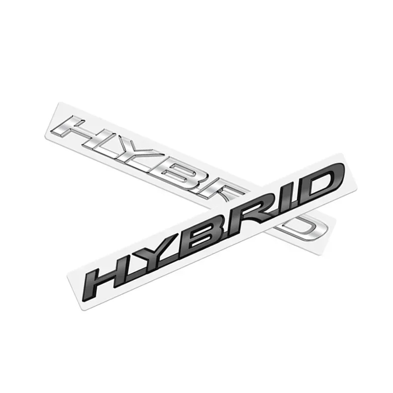 Metal Emblem Car Sticker Hybrid Badge Decal Body Trunk Decor for Lexus LS RX ES IS NX GX GS F SPORT Glossy Black Accessories view 2