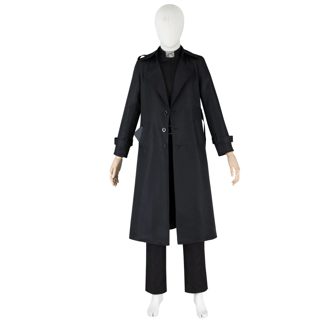 

Anime Mens Kim Dokja costume Cosplay Yoo Joonghyuk Outfit Black Cloak Shirt Pants Belt