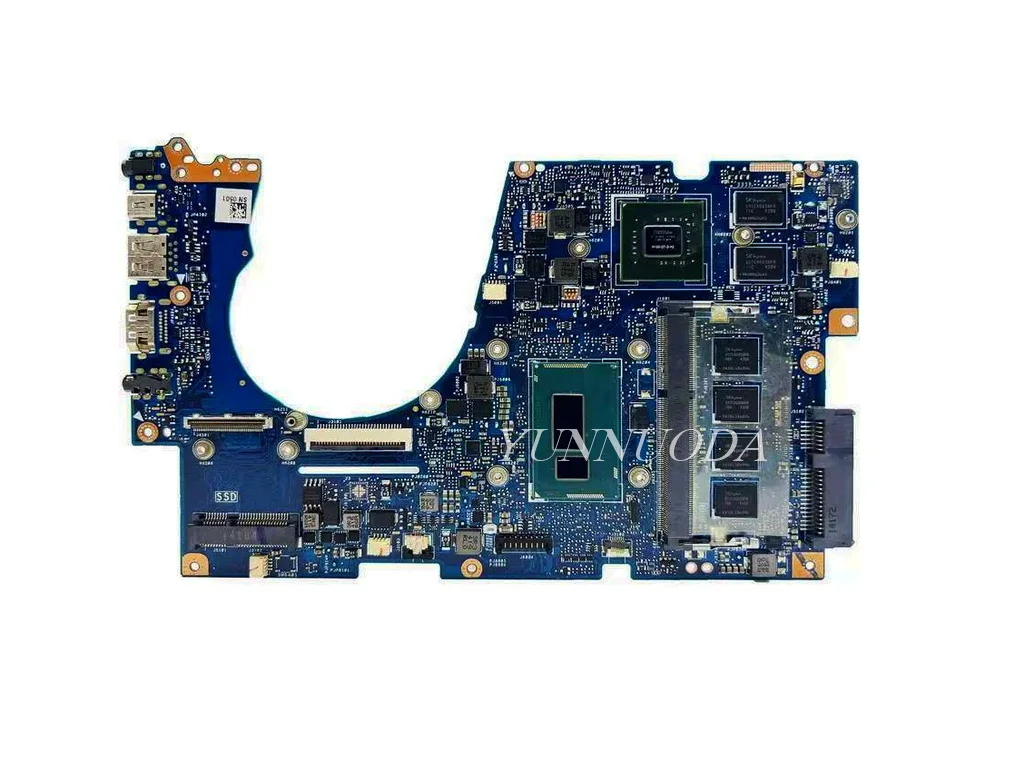 UX303UB For Asus UX303U UX303UA UX303UB  Laptop motherboard i3 i5 i7 6th CPU 4GB RAM GT940M 2G GPU USB IO board 100% tested