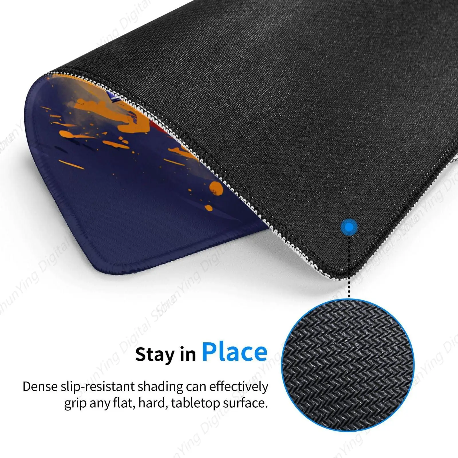 Racing Pk Car Mouse Pad Anti Slip Rubber Band Sewn Edge Office Mouse Pad Suitable For Men's And Women's Computers Laptops