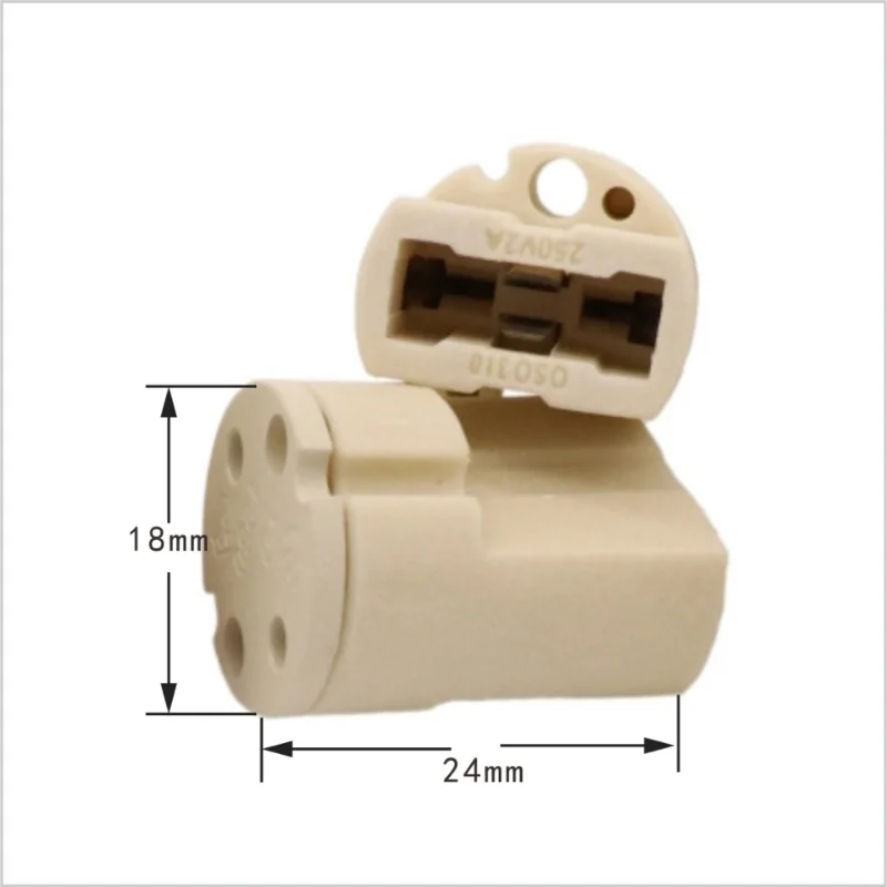 5pcs/lot G9 Lamp Base Ceramic Connector Base Socket With 15CM Line For LED Halogen Bulb Light CE & RoHS Approved G9 Lamp Holder