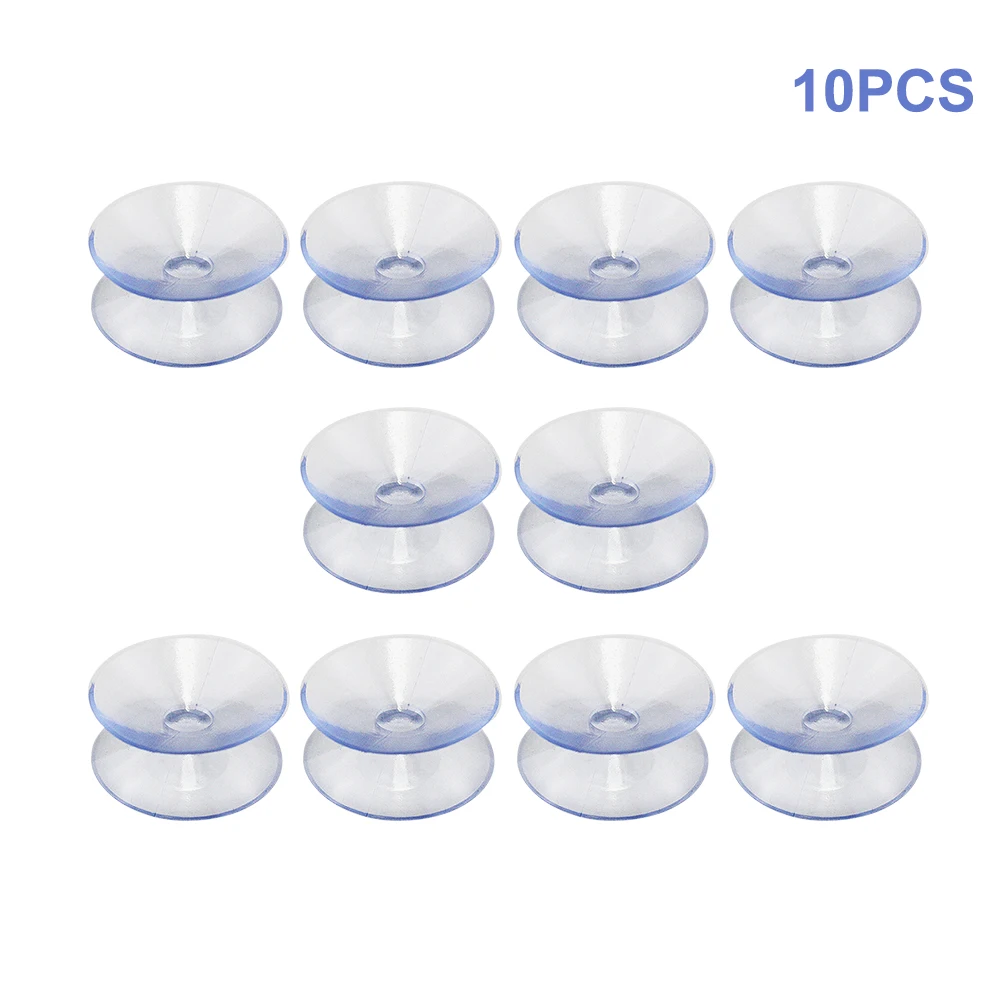 10pcs Office Easy Install Multifunctional Window Hanger Accessories Clear Non-Slip Suction Cups Double Sided Home Glass Tabletop