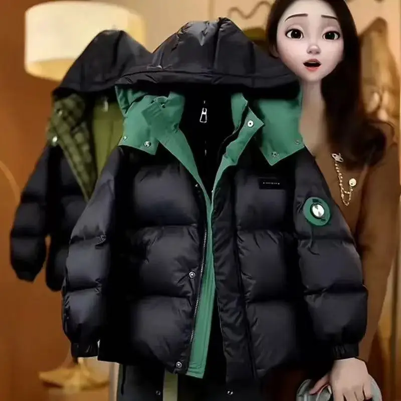 Winterjacke für Jungen, dicke warme Kapuzenjacke für Kinder, winddichte Freizeitjacke für Mädchen, Schule, kaltes Wetter, Oberbekleidung, 4-12 Jahre – Detail 15