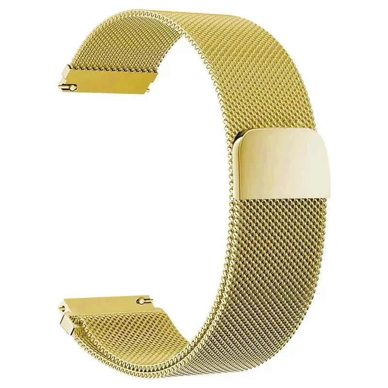 Roestvrij stalen Milanese band Terugkeer magnetische armband 18 mm / 20 mm / 22 mm Vervangingsband Geschikt voor smartwatches