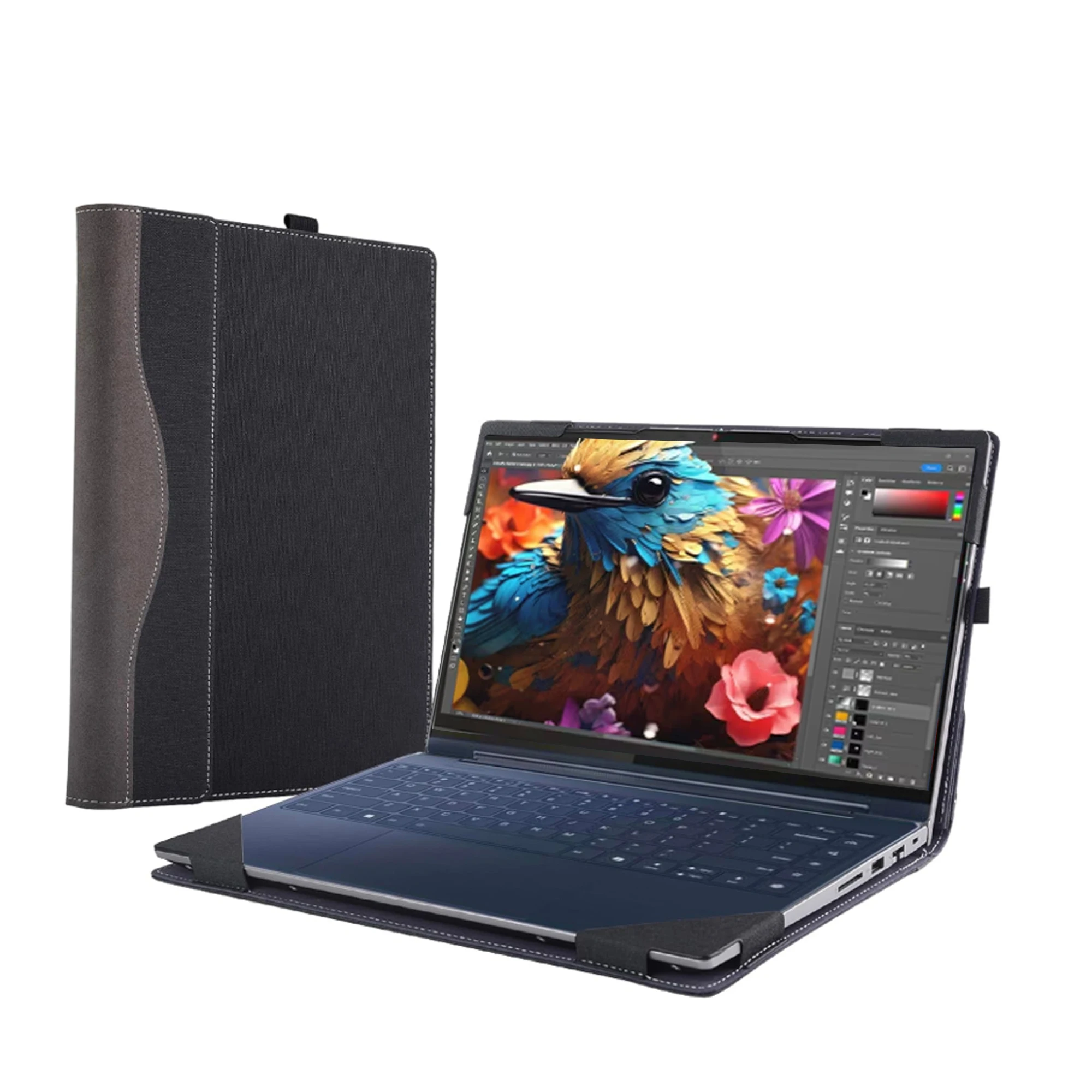 Funda protectora para portátil Lenovo IdeaPad Slim 3 14ITN9 14IRU9 y Slim 3i (14'', Gen 9), funda protectora de cuero 2 en 1